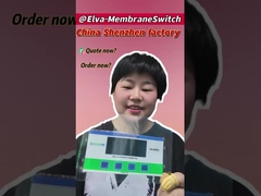 Teclado de membrana plana -30C- 80C Faixa de temperatura com resistência ao isolamento 100MΩ