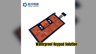 Solução industrial personalizada de teclado de membrana impermeável