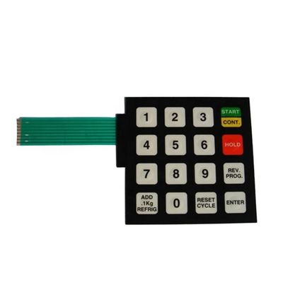 Bom preço. IP65 Nível de Proteção LED Membrana Keypad com 2,54mm Pitch e Branco LED Color on-line