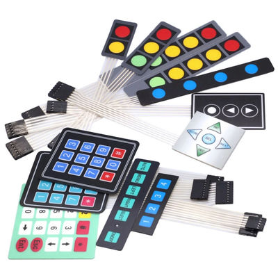 Bom preço. Sobreposição de interruptor de membrana com tecnologia de impressão digital de grau médico com acabamento fosco on-line