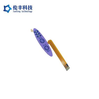 Bom preço. Interruptor de membrana PET com superfície fosca, cor vermelha e resistência de isolamento de pelo menos 100 megaohms, solução para painéis de controle on-line