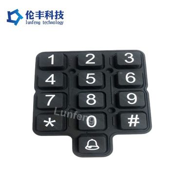 Bom preço. Equipamento industrial teclado de borracha de silicone com impressão impressão de serigrafia e pílula de carbono Tipo por impressão on-line