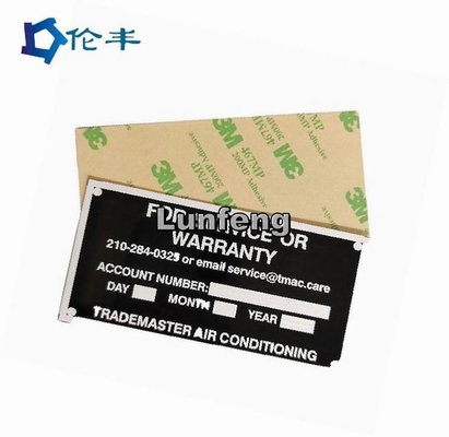 Bom preço. placa de nome 3M467 de aço inoxidável autoadesiva on-line