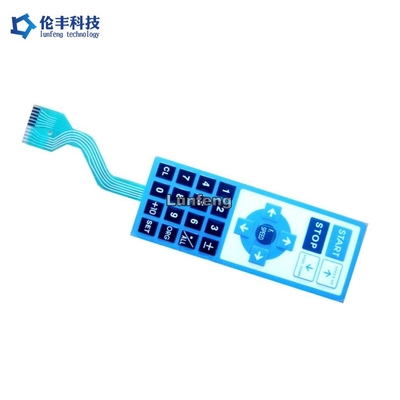 Teclado numérico impermeável da membrana do teclado numérico tátil do ANIMAL DE ESTIMAÇÃO com conector de ZIF