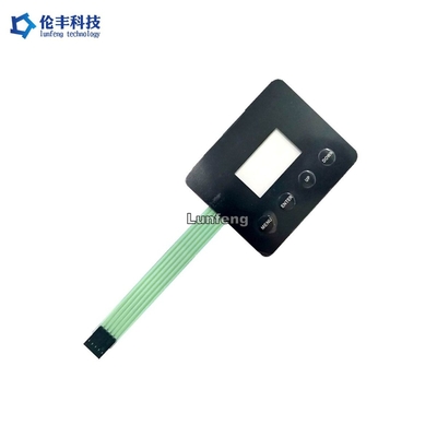 Bom preço. O interruptor de membrana tátil de superfície lustroso cobre a janela transparente do LCD on-line