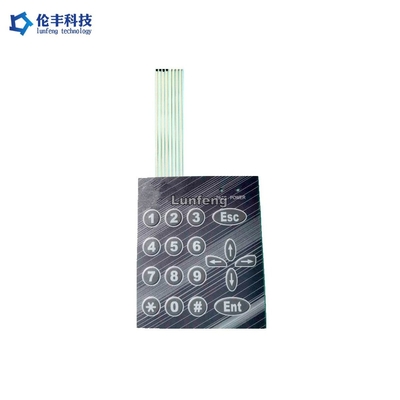 Teclado de membrana plana autoadesiva, teclado de interruptor de membrana OEM ODM
