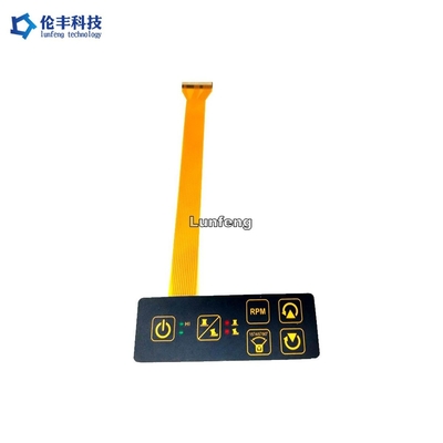 Bom preço. Interruptor de membrana PET plano de 0,188 mm PET Superfície fosca circuito FPC on-line