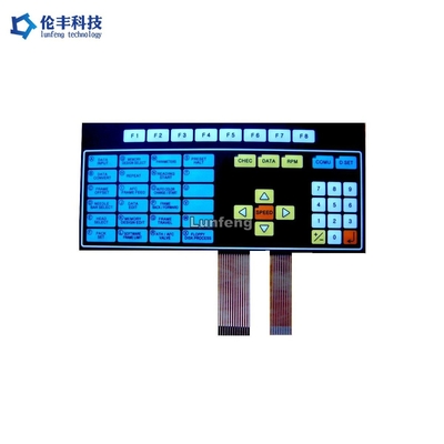 Teclado de membrana plana de tamanho personalizado, teclado de membrana personalizado não tátil