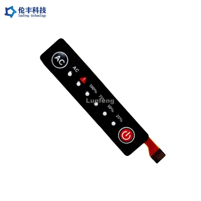 Bom preço. Interruptor de membrana de LED de poliéster, teclado de membrana personalizado de circuito flexível on-line