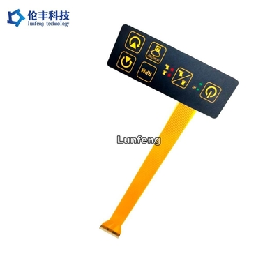 Bom preço. teclado numérico feito sob encomenda da membrana do passo do ANIMAL DE ESTIMAÇÃO 1.0mm de 0.188mm com abóbadas do metal on-line
