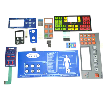 Bom preço. Interruptor plástico personalizado do ANIMAL DE ESTIMAÇÃO da membrana para industrial/médico com cor do diodo emissor de luz on-line
