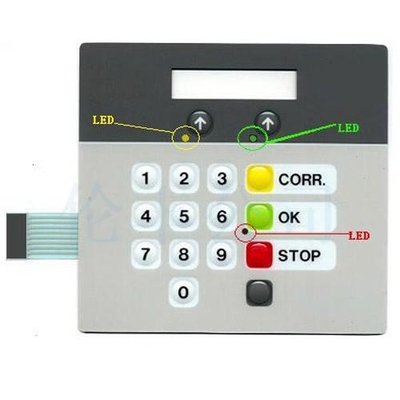 Bom preço. Teclado numérico branco da membrana do ANIMAL DE ESTIMAÇÃO com nível da proteção do diodo emissor de luz IP65 on-line