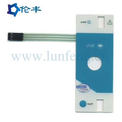 Bom preço. PVC branco personalizado 1mm plástico 1.5mm do teclado numérico da membrana do diodo emissor de luz on-line