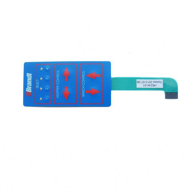 Sistemas de controle industrial teclado de membrana tátil com resistência à água IP67 e design de poliéster personalizado