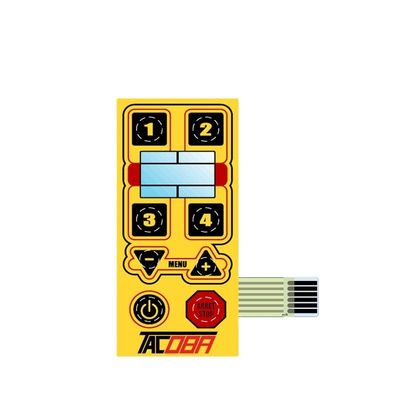 Bom preço. Interruptor de membrana com cúpula metálica com acabamento fosco e adesivo 3M468 traseiro e LEDs para interfaces de dispositivos médicos on-line