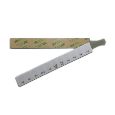 Interruptor de membrana de PET LED branco/vermelho/verde/azul industrial com material de PVC e acabamento fosco/brilhante