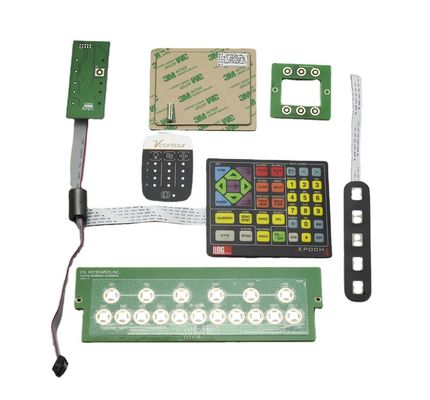 Bom preço. Teclado de membrana à prova d'água com apoio adesivo 3M, botões tácteis de embelezamento de travesseiro e interface personalizável para aplicações industriais on-line