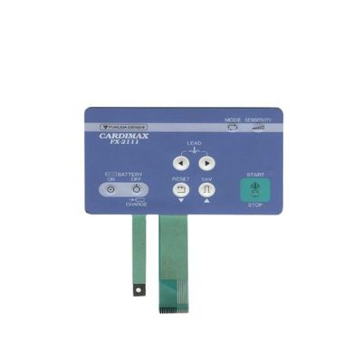 Bom preço. Interruptor de Membrana Plano Durável Equipado com Overlay de PC 0,175mm e Tensão de Driver de 3v Fornecendo Soluções de Interface de Usuário on-line