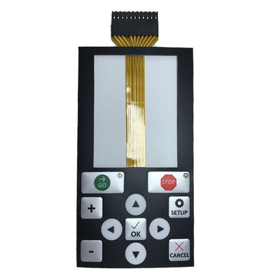 Impressão de tela de seda teclado de membrana à prova d'água DC 5V Tensão -30C- 80C Temperatura