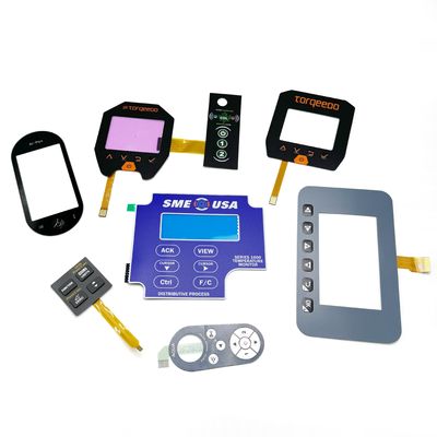 Bom preço. Silkscreen Impresso Flat Membrane Switch com cor Pantone personalizada e 1.0/1.25/2.54mm Pitch para aplicações industriais e médicas on-line