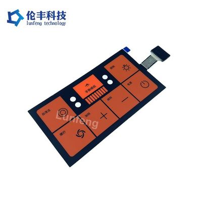 Bom preço. Interruptor de membrana plana com 1 milhão de ciclos de vida útil e material PET/PC/PVC para aplicações industriais on-line