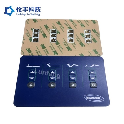 Bom preço. Painel gráfico de sobreposição de tamanho personalizado com excelente resistência UV e opção de tecla em relevo on-line