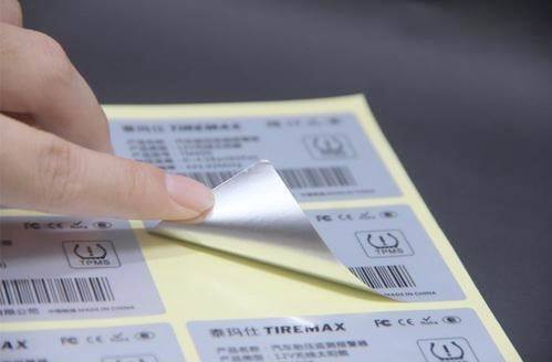 Bom preço. Silver Sticker Label with Permanent Acrylic Adhesive Resistant to Water Oil and Chemicals for Custom Quantities From 100 To 10,000+ on-line