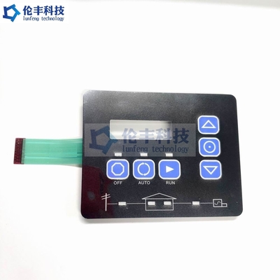 Interruptores de membrana flexíveis impermeáveis táteis do diodo emissor de luz 3M468 do PVC do PC do teclado numérico da membrana do diodo emissor de luz
