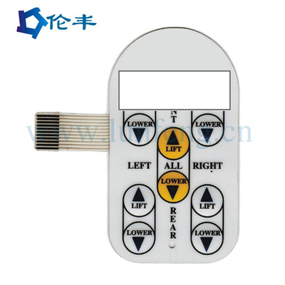 Bom preço. Interruptor de membrana esparadrapo tátil do interruptor 3M468 RAL da abóbada do metal de Pantone com conduzido on-line