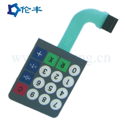 Interruptor de membrana esparadrapo de 3M 468 padrão do teclado numérico da membrana da abóbada do metal