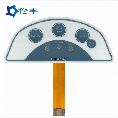 Bom preço. Teclado tátil feito sob encomenda esparadrapo do diodo emissor de luz de 3M 467 táteis do interruptor da abóbada do metal da membrana de FPC on-line