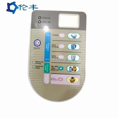 Bom preço. Interruptor de tecla gráfico da membrana da janela do diodo emissor de luz LCD de Front Panel Overlay on-line