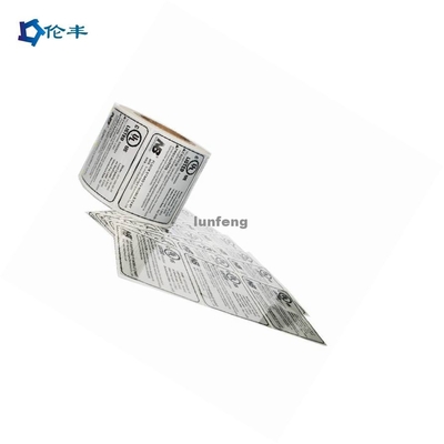 Bom preço. Etiqueta de Art Paper Foil Silver Sticker que imprime o esparadrapo traseiro BOPP on-line